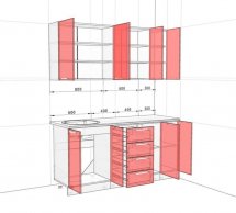 Кухонний комплект Еко 1,7 м