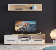 Стенка Медина Нимфея альба/Дуб крафт золотой