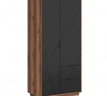 Шкаф SZF2D2S BRW Poland Forn 2 дверный черный 94 см