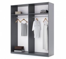 Шафа 4дв Міромарк Доні 4 дверна графіт сірий 180 см