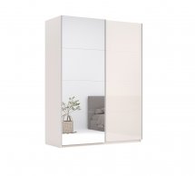 Шафа-купе з дзеркалом Міромарк Лілу 2 дверна білий 200 см