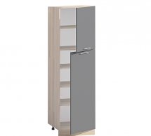 Шкаф П60.214.2Д В.5 для посуды с полками Хай-Тек глянец перламутр