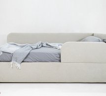 Кровать десткая мягкая с подьемным механизмом Шик Галичина Мокко