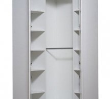 Шафа кутова SZFN2D Гербор Салерно 2 дверна білий 98 см