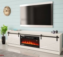 Тумба під ТВ Granero/Гранеро RTV200 Білий мат/Білий глянець Cama Ширина 200 см