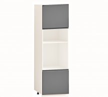 Шкаф П60.214.2Д под духовку и микроволновку Альфа-ручка