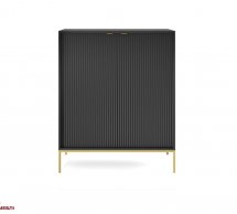 Модульна вітальня Чорний/Золоті ніжки Nova