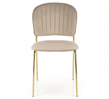 Стул K-499 бежевый/золотой