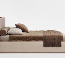 Ліжко м'яке Woodsoft Torino / Торіно з підйомним механізмом та нішею для білизни