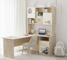 Стіл кутовий з надбудовою 