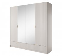 Шкаф 4D2S/213 Perfect Home Lante Беж/Золотые ручки 213 см