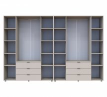 Шкаф Дорос Гелар кашемир с Этажеркой 8 дверной 348,2 см