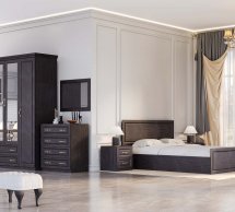 Модульная спальня Diana/Диана Киевский Стандарт Венге темный