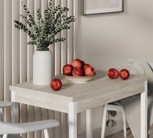 Стол-трансформер Lunch Артвуд светлый/Белый