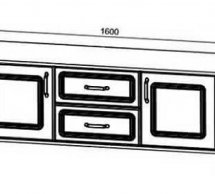 Тумба под RTV2D2S Канди Белый альпийський / Дуб стирлинг / Белый матовий