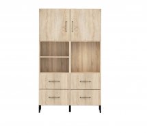 Шкаф BRW Poland REG/100/150/40/4 Modeo 2 дверный дуб 100 см