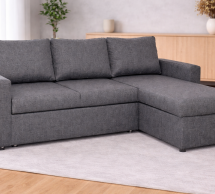 Кутовий диван розкладний дельфін Анжело Меблі Стиль 223 х 151 см