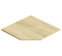 Стільниця кутова 38 мм Дуб натуральний