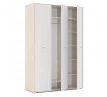 Шафа 3д КС Ліра 3 дверна білий 150 см
