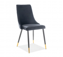 Стілець Piano Velvet чорний