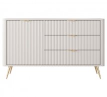 Комод 1D3S/138 Беж/Золотые ножки Lante