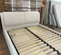 Ліжко м'яке Городок меблі Мелані з підйомним механізмом та нішею для білизни