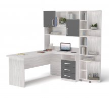 Стол угловой с надстройкой и эркером