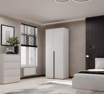  Шафа розпашна комбінована 2 дверна Art In Head №13 Light 80см