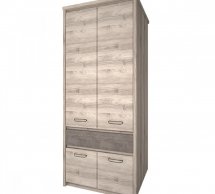 Шафа 4D1S Mebelbos Jazz 2 дверна каштан найробі 87 см