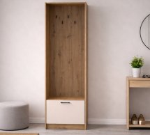 Пенал-вешалка Doros Ронди Дуб Артизан / Кашемир