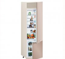 Шкаф П60.214.2Д В.6 под встроенный холодильник Крашеный высокий глянец