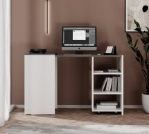 Тумба-трансформер Dolli Белый бриллиант/Графит серый