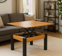 Стол-трансформер B-Fly Art In Head Ольха темная / Венге