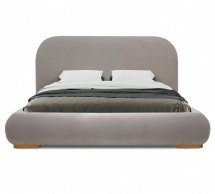 Ліжко м'яке двоспальнеШик Галичина Річі без тумб з підйомним механізмом та нішею для білизни