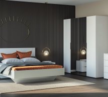 Спальня Amelia/Амелия Світ меблів №1 с комодом 4S и шкафом 4D