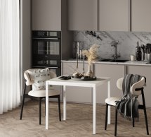 Обеденный стол Brevity Loft mini Ателье светлый/Белый металл