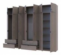 Шкаф для одежды Дорос Лукас канноло 7 дверный 300 см