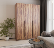 Шкаф Mebelstar Оскар трехдверный с ящиками Дуб янтарный 150 см