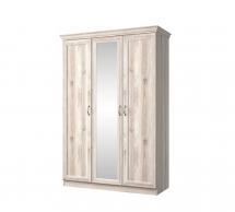 Шкаф с зеркалом Мебельбос 3D 3 дверный каштан nairobi Lizbon 138 см