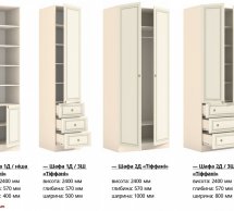 Шафа 1д + полиці КС Тіффані 1 дверна ваніль 40 см