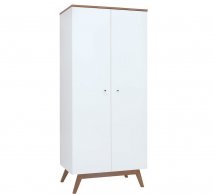 Шкаф SZF2D BRW Poland Heda 2 дверный белый 85 см