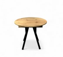 Стол круглый раскладной Lite Slide / Лайт слайд MebliRoMax D900 ЛДСП 18 мм