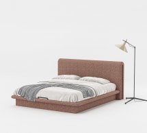 Кровать мягкая Woodsoft Nola 2 / Нола 2 с подъемным механизмом и нишей для белья