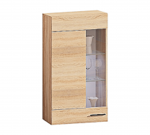 Шкаф навесной Комфорт меблі1Д.595 2 дверный Эко Белый Глянец 60 см