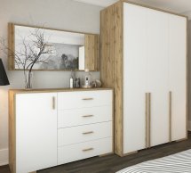 Модульна спальня Франческа/Francheska Сокме Дуб Вотан/Білий