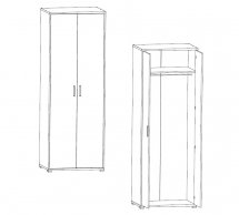 Шкаф SZF 2D/79/220 Каби