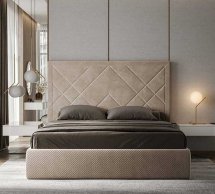 Кровать мягкая двуспальная Миромарк Вива 160 с подъемным механизмом и нишей для белья