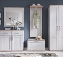 Модульная прихожая BRW Poland Romance / Романс Модрина сибиу светлая / Дуб сан-ремо светлый