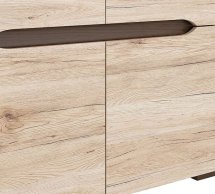 Шкаф SZF4D BRW Poland Elpasso 2 дверный дуб санремо 90 см