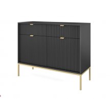 Комод Черный/Золотые ножки KSZ104 Nova